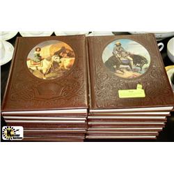 SET OF 14 LEATHER BOUND TIME LIFE OLD WEST BOOKS
