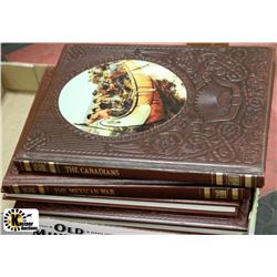 LOT  OF BOOKS INCL 5 LEATHERBOUND TIMELIFE BOOKS