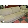 Image 1 : BEIGE FABRIC OVERSIZED LOVE SEAT & SOFA CHAIR