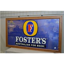 Foster's Beer sign, overall dimensions 26