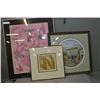 Image 1 : Three framed prints including Joan Healey "The Drugstore" two Oksana prints including a 1/1 artist p