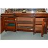 Image 2 : Victorian mahogany mirrored back sideboard with three drawers and four drawer base and original fini