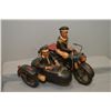 Image 1 : A decorator police motor cycle and side car, approximately 19" in length