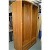 Image 1 : Two large modern oak wall units with multiple adjustable shelves