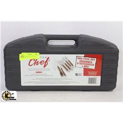 NEW MASTER CHEF 10PC TOOL BARBECUE SET