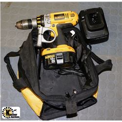 DEWALT 18V 1/2" XRP DRILL,BATTERY,CHARGER AND BAG