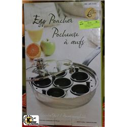 6-CUP S.S. EGG POACHER (NON-STICK CUPS) -