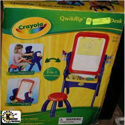CRAYOLA QWIKFLIP EASLE-TO-DESK W/DRY-