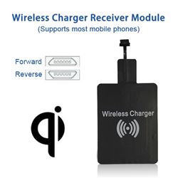 LOT OF 2 UNIVERSAL Qi WIRELESS CHARGING RECEIVER