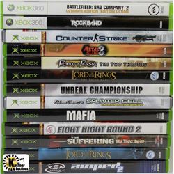 LOT OF 13 X-BOX AND X-BOX-360 GAMES