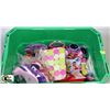 Image 1 : GREEN BIN FULL OF BARBIE CLOTHES &