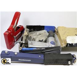 FLAT WITH MASTERCRAFT STAPLER,POWERFIST AIR HAMMER