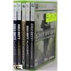 Image 1 : BUNDLE OF 5 XBOX 360 CALL OF DUTY SERIES