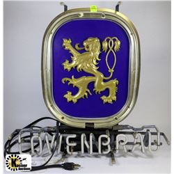 LOWENBRAU NEON BAR LIGHT 18"H