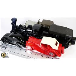 TRAY OF FIVE AVON COLLECTABLE CARS