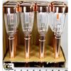 Image 1 : LOT OF 12 SOLAR COPPER COLOR GARDEN LIGHTS