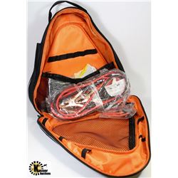 NEW CARMAX EMERGENCY KIT BOOSTER CABLES,FLASHLIGHT