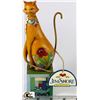 Image 1 : JIM SHORE "BROWN CAT/ROSE/REACHING" FIGURINE