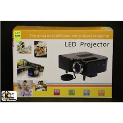 NEW LED PROJECTOR W/ BUILT IN SPEAKER, USB INPUT,