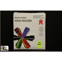 NEW WORLDS SMALLEST VOICE RECORDER