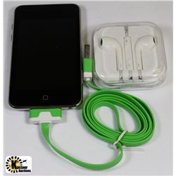 8GB APPLE IPOD TOUCH W/ NEW EARBUDS & USB ADAPTOR