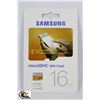 Image 1 : NEW 16GB SAMSUNG MICRO SDHC UHS-I CARD