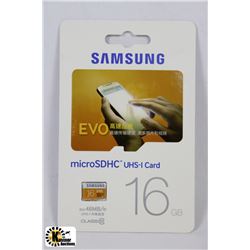 NEW 16GB SAMSUNG MICRO SDHC UHS-I CARD