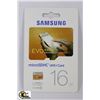 Image 1 : NEW 16GB SAMSUNG MICRO SDHC UHS-I CARD