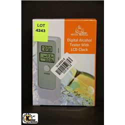 NEW DIGITAL ALCOHOL TESTER WITH LCD CLOCK
