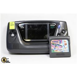 GAMEGEAR SYSTEM WITH SONIC THE HEDGEHOG 2 GAME
