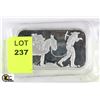 Image 1 : SILVERTOWNE 1 OZ SILVER BAR WITH PROSPECTOR LOGO