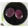 Image 1 : NATURAL RUBY GEMSTONE - 2 PIECES 17.5CT