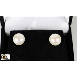 .925 SILVER PEARL EARRINGS - CREAMY MILK
