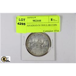 C) 1965 CANADIAN $1 DOLLAR COIN