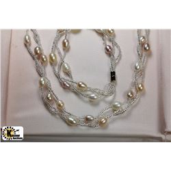 FRESH WATER PEARL NECKLACE W/BRACELET OR EXTENSION