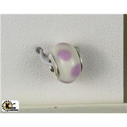 STERLING SILVER PERSONA GIRL SINGLE PURPLE POLKA-