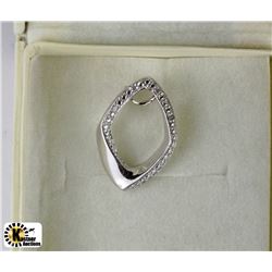 STERLING SILVER DIAMOND PENDANT