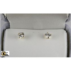 14KT GOLD CUBIC ZIRCONIA EARRINGS