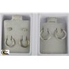 Image 1 : 3 PAIRS OF STERLING SILVER EARRINGS