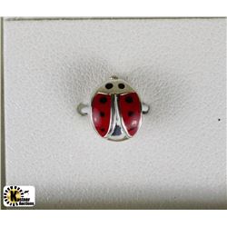 STERLING SILVER PERSONA GIRL SINGLE LADYBUG BEAD