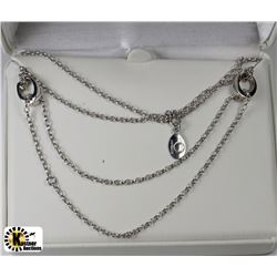 STERLING SILVER LARIAT NECKLACE (7.27G)