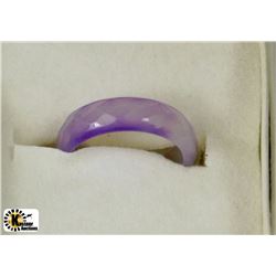 GENUINE PURPLE AGATE RING