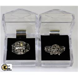 FLAT WITH 2 FASHION MENS RINGS