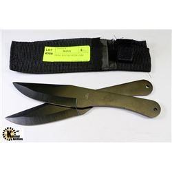 2-THROWING KNIVES WITH CASE