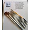 Image 1 : LOT OF 12 NATURAL BRISTLE ARTIST'S BRUSHES