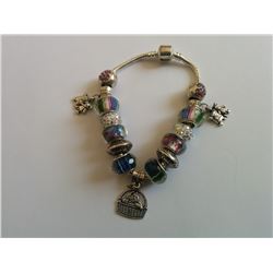 PANDORA STYLE BRACELET KIDS & KITTY THEME