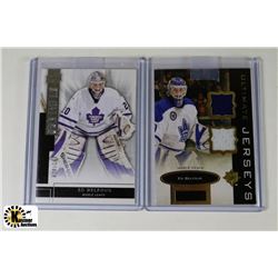 UPPERDECK ED BELFOUR /249, BELFOUR DUAL GAME USED