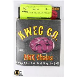 KWEG CO BMX BIKE CHAIN PINK 1/2" X 3/32"