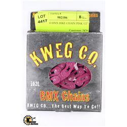 KWEG CO BMX BIKE CHAIN PINK 1/2" X 3/32"