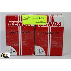 2 PACK KENDA BUTYL BICYCLE TUBES